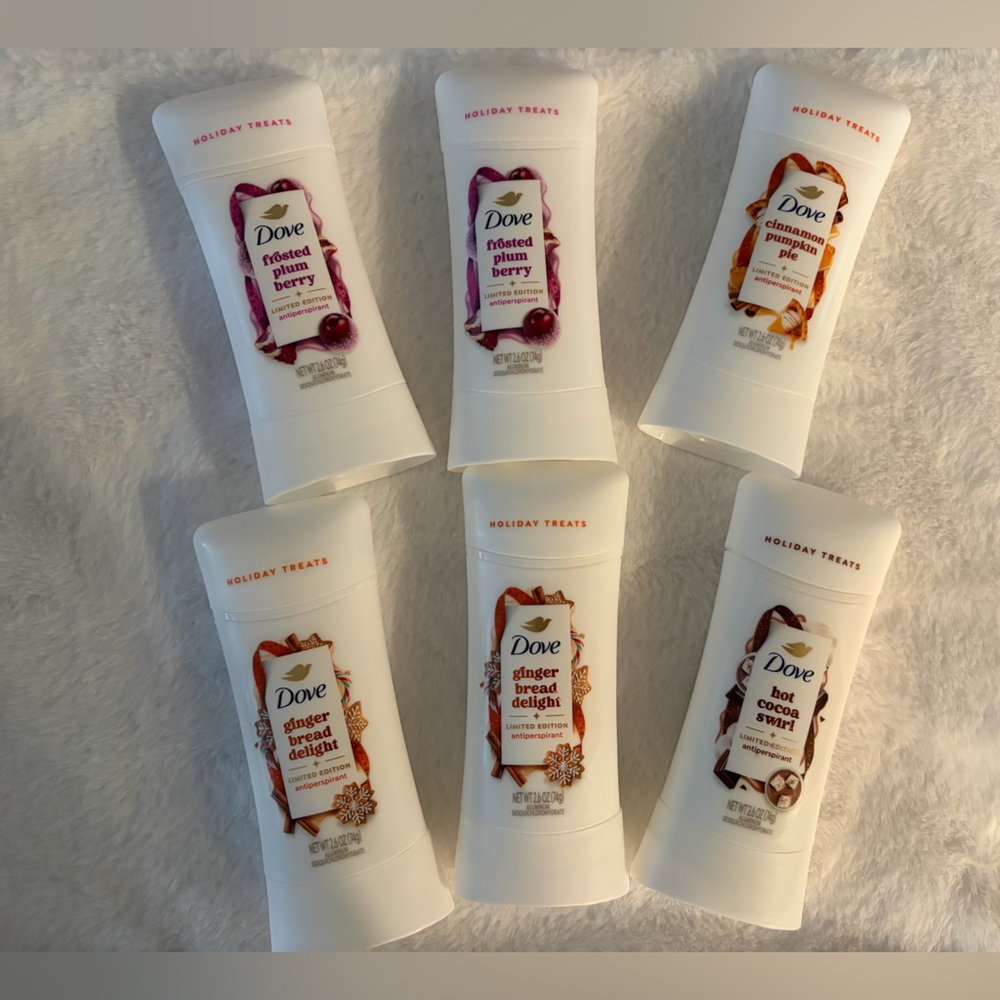 NWT Dove Holiday Series Deodorant Set of 6!